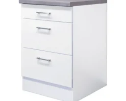 Flex Well Auszugunterschrank Lucca BxTxH 60 x 60 x 85 cm weiß matt zerlegt 00011417