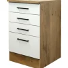 Flex Well Auszugunterschrank Vintea BxTxH 50 x 60 x 85 cm magnolienweiss matt zerlegt 00011646