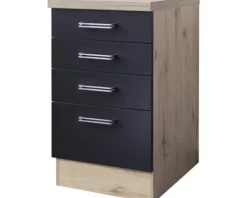 Flex Well Auszugunterschrank Santo BxTxH 50 x 60 x 86 cm anthrazit matt zerlegt 00011021
