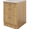Flex Well Auszugunterschrank Nano BxTxH 60 x 60 x 85 cm buche matt zerlegt Anschlag reversibel 00011415