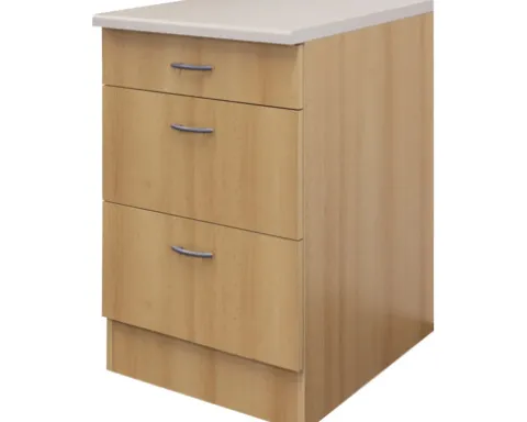 Flex Well Auszugunterschrank Nano BxTxH 60 x 60 x 85 cm buche matt zerlegt Anschlag reversibel 00011415