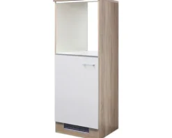 Flex Well Backofen/Kühlumbauschrank für 88er Einbaukühlschrank Samoa BxTxH 60 x 60 x 168,5 cm weiß matt zerlegt Anschlag reversibel 00011167