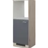 Flex Well Backofen/Kühlumbauschrank für 88er Einbaukühlschrank Tiago BxTxH 60 x 60 x 169 cm basaltgrau matt zerlegt Anschlag reversibel 00011679