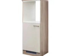 Flex Well Backofen/Kühlumbauschrank für 88er Einbaukühlschrank Nepal BxTxH 60 x 60 x 169,5 cm kaschmir glänzend zerlegt Anschlag reversibel 00011169