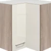 Flex Well Eckhängeschrank Nepal BxTxH 60 x 32 x 55 cm kaschmir glänzend zerlegt Anschlag reversibel 00007592