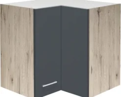 Flex Well Eckhängeschrank Tiago BxTxH 60 x 32 x 54,8 cm basaltgrau matt zerlegt Anschlag reversibel 00011705