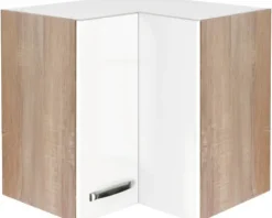 Flex Well Eckhängeschrank Valero BxTxH 60 x 32 x 55 cm weiß hochglanz zerlegt Anschlag reversibel 00007845