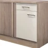 Flex Well Eckunterschrank Nepal BxTxH 110 x 60 x 86 cm kaschmir glänzend zerlegt Anschlag reversibel 00007555