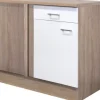 Flex Well Eckunterschrank Samoa BxTxH 110 x 60 x 85 cm weiß matt zerlegt Anschlag reversibel 00007604
