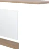 Flex Well Geschirrspülerblende inkl Sockelleiste und Arbeitsplatte Geschirrspülerblende für teilintegrierten Geschirrspüler Samoa BxTxH 59,4 x 1,6 x 68,2 cm weiß sonoma eiche matt zerlegt Anschlag reversibel 00007598