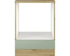 Flex Well Herdumbauschrank Cara BxTxH 60 x 60 x 85 cm grün matt zerlegt 00012477