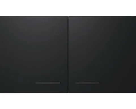 Flex Well Hängeschrank Capri BxTxH 100 x 32 x 54,8 cm schwarz matt antifingerprint zerlegt Anschlag links rechts 00012515