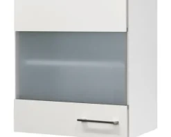 Flex Well Hängeschrank mit Glastür Varo BxTxH 50 x 32 x 54,8 cm weiß matt zerlegt Anschlag reversibel 00010993