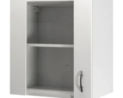 Flex Well Hängeschrank mit Glastür Wito BxTxH 50 x 32 x 55 cm weiß matt zerlegt Anschlag reversibel 00006946