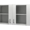 Flex Well Hängeschrank mit Glastür Wito BxTxH 100 x 32 x 55 cm weiß matt zerlegt Anschlag links rechts 00006947