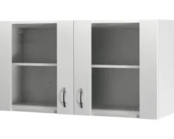 Flex Well Hängeschrank mit Glastür Wito BxTxH 100 x 32 x 55 cm weiß matt zerlegt Anschlag links rechts 00006947