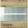 Flex Well Hängeschrank mit Glastür Cara BxTxH 50 x 32 x 54,8 cm eiche design matt zerlegt Anschlag reversibel 00012657