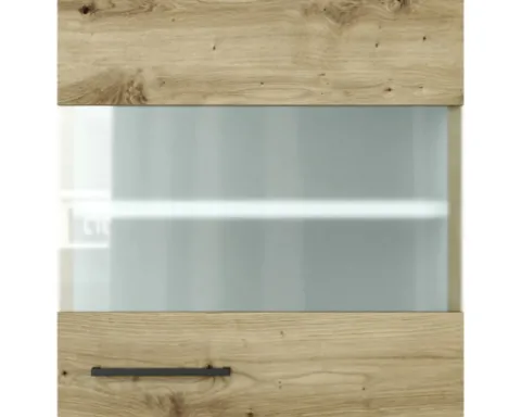Flex Well Hängeschrank mit Glastür Cara BxTxH 50 x 32 x 54,8 cm eiche design matt zerlegt Anschlag reversibel 00012657