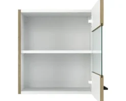 Flex Well Hängeschrank mit Glastür Cara BxTxH 50 x 32 x 54,8 cm eiche design matt zerlegt Anschlag reversibel 00012657