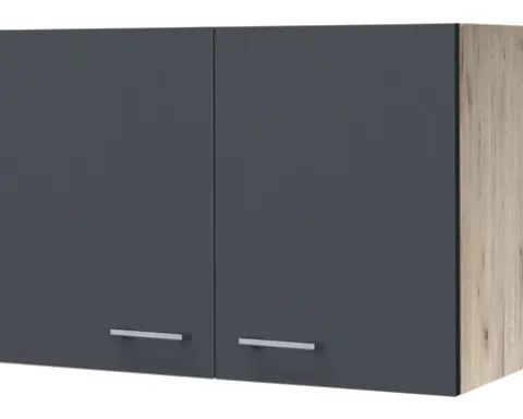 Flex Well Hängeschrank Tiago BxTxH 80 x 32 x 54,8 cm basaltgrau matt zerlegt 00011701