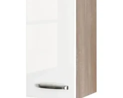 Flex Well Hängeschrank Valero BxTxH 30 x 32 x 55 cm weiß hochglanz zerlegt Anschlag reversibel 00007834
