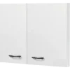 Flex Well Hängeschrank Wito BxTxH 80 x 32 x 55 cm weiß matt zerlegt Anschlag links rechts 00006941