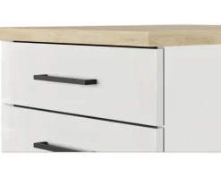Flex Well Küchenzeile mit Geräten Lund 270 cm lichtgrau glänzend zerlegt Variante reversibel