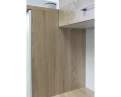 Flex Well Küchenzeile ohne Geräte Samoa 300 cm weiß sonoma eiche matt zerlegt Variante reversibel 00010032