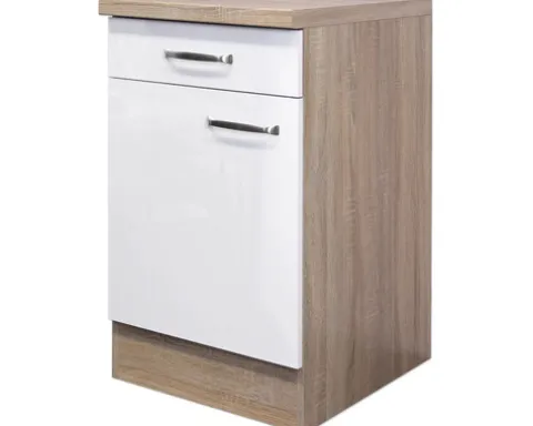 Flex Well Küchenzeile ohne Geräte Valero 310 cm weiß hochglanz zerlegt Variante reversibel 00010096