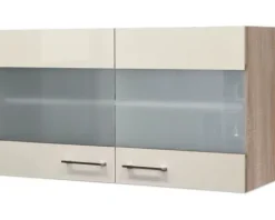 Flex Well Küchenzeile ohne Geräte Nepal 270 cm kaschmir glänzend zerlegt Variante reversibel 00010018