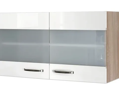Flex Well Küchenzeile ohne Geräte Valero 270 cm weiß hochglanz zerlegt Variante reversibel 00010019