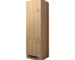 Flex Well Kühlumbauschrank für 88er Einbaukühlschrank Nano BxTxH 60 x 57 x 200 cm buche matt zerlegt Anschlag reversibel 00006877