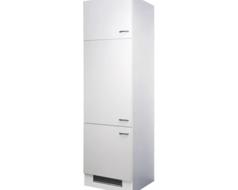 Flex Well Kühlumbauschrank für 88er Einbaukühlschrank Wito BxTxH 60 x 57 x 200 cm weiß matt zerlegt Anschlag reversibel 00006929