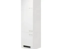Flex Well Kühlumbauschrank für 88er Einbaukühlschrank Lucca BxTxH 60 x 57 x 200 cm weiß matt zerlegt Anschlag reversibel 00011165