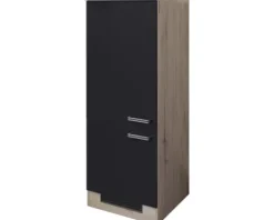 Flex Well Kühlumbauschrank für 88er Einbaukühlschrank Santo BxTxH 60 x 60 x 161 cm anthrazit matt zerlegt Anschlag reversibel 00011007