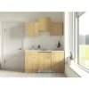 Flex Well Singleküche mit Geräten Nano 150,5 cm buche matt zerlegt Variante reversibel 00006910