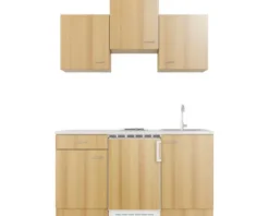 Flex Well Singleküche mit Geräten Nano 150,5 cm buche matt zerlegt Variante reversibel 00006910
