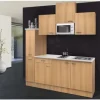 Flex Well Singleküche mit Geräten Nano 180 cm buche matt zerlegt Variante reversibel 00009868