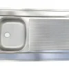 Flex Well Spülenschrank inkl Spüle Tiago BxTxH 100 x 60 x 85 cm basaltgrau matt zerlegt 00012092