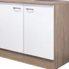 Flex Well Spülenschrank inkl Spüle Samoa BxTxH 100 x 60 x 85 cm weiß matt zerlegt 00007536