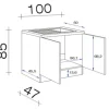 Flex Well Spülenschrank inkl Spüle Speed BxTxH 100 x 50 x 85 cm weiß matt zerlegt 6838