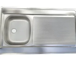 Flex Well Spülenschrank inkl Spüle Lucca BxTxH 100 x 60 x 85 cm weiß matt zerlegt 00012093