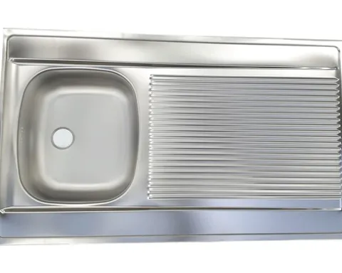 Flex Well Spülenschrank inkl Spüle Lucca BxTxH 100 x 60 x 85 cm weiß matt zerlegt 00012093