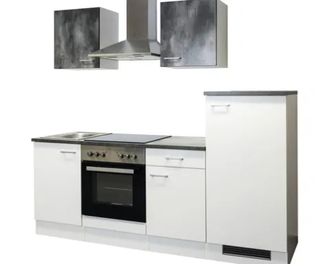 Flex Well Spülenschrank Lucca BxTxH 50 x 57,1 x 82,2 cm weiß matt zerlegt Anschlag reversibel 00010750