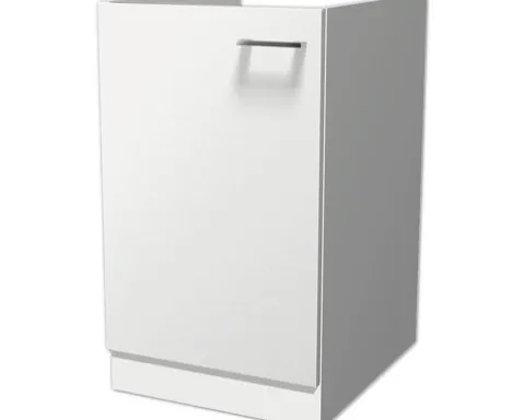 Flex Well Spülenschrank Lucca BxTxH 50 x 57,1 x 82,2 cm weiß matt zerlegt Anschlag reversibel 00010750