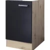 Flex Well Spülenschrank Santo BxTxH 50 x 57 x 82 cm anthrazit matt zerlegt Anschlag reversibel 00011011