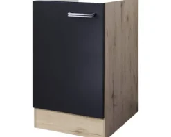Flex Well Spülenschrank Santo BxTxH 50 x 57 x 82 cm anthrazit matt zerlegt Anschlag reversibel 00011011