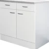 Flex Well Unterschrank mit Schublade und Drehtür Wito BxTxH 80 x 60 x 85 cm weiß matt zerlegt Anschlag links rechts 00006934