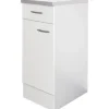 Flex Well Unterschrank mit Schublade und Drehtür Wito BxTxH 30 x 60 x 85 cm weiß matt zerlegt Anschlag reversibel 00006930