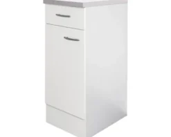 Flex Well Unterschrank mit Schublade und Drehtür Wito BxTxH 30 x 60 x 85 cm weiß matt zerlegt Anschlag reversibel 00006930